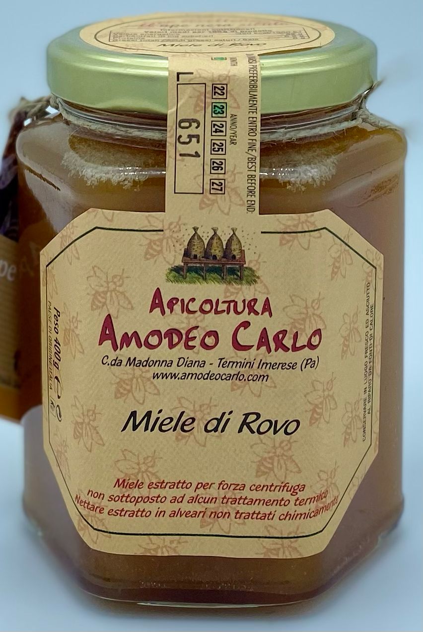 Miele di Rovo di Ape Nera Sicula 400g